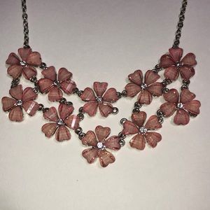 Pink Flower Necklace